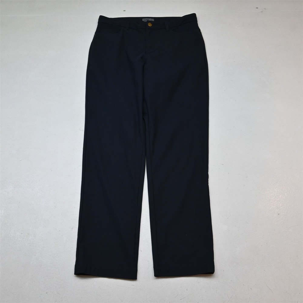VRST 32x32 Navy Blue Athletic Fit 5 Pocket Tapered Golf Performance Dress Pants